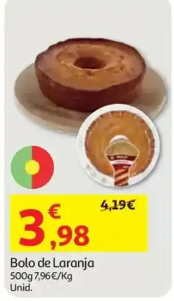 Auchan Bolo de Laranja promoção