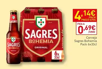 Recheio Cerveja Sagres Bohemia promoção