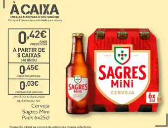 Cerveja Sagres Mini