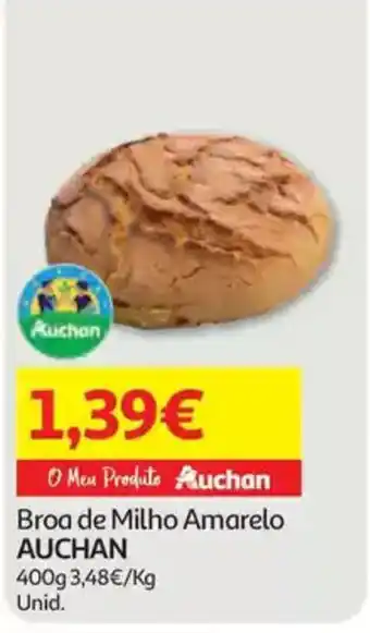 Auchan Broa de milho amarelo auchan promoção