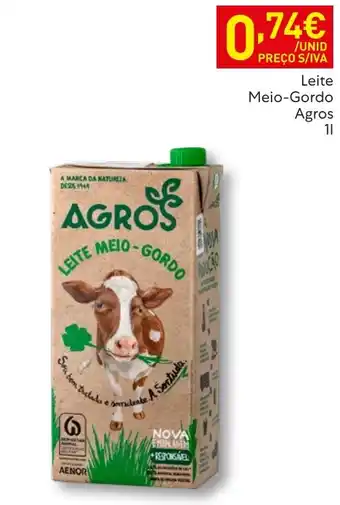 Recheio Leite meio-gordo agros promoção