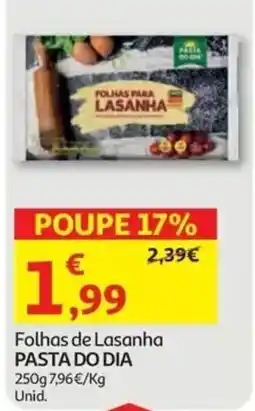 Auchan Folhas de Lasanha Pasta do Dia promoção