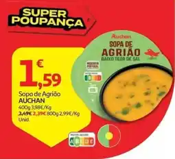 Auchan sopa de agrião auchan promoção