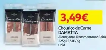 Auchan Chouriço de carne damatta promoção