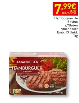 Recheio hambúrguer de bovino amanhecer promoção