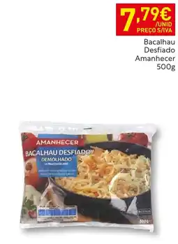 Recheio Bacalhau desfiado amanhecer promoção