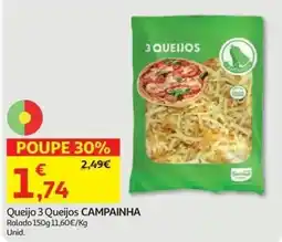 Auchan Queijo 3 Queijos Campainha promoção