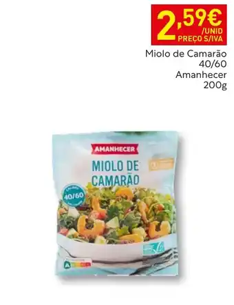 Recheio miolo de camarão amanhecer promoção