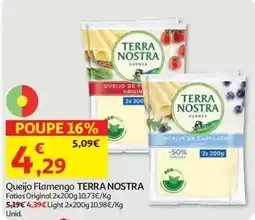 Auchan Queijo Flamengo Terra Nostro promoção