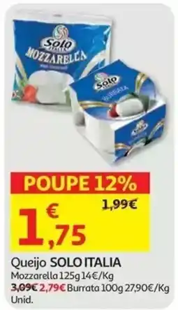 Auchan Queijo SOLO ITALIA promoção