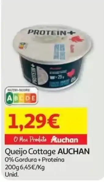 Auchan Queijo Cottage Auchan promoção