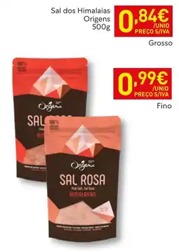 Recheio Sal rosa origens promoção
