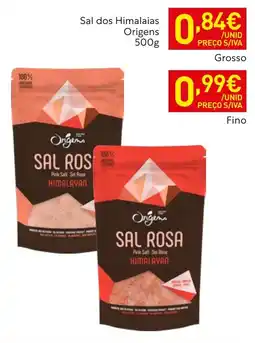 Recheio Sal rosa origens promoção