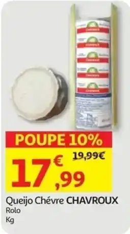 Auchan Queijo Chévre Chavroux promoção