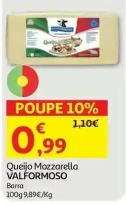 Auchan Queijo Mozzarella Valformoso promoção