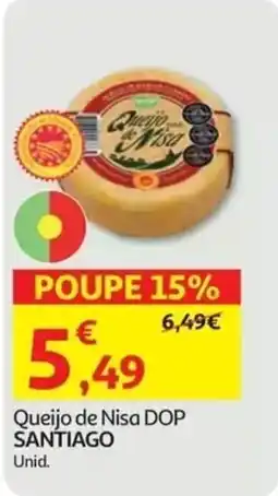 Auchan Queijo de Nisa DOP Santiago promoção