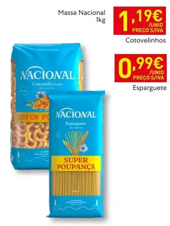 Recheio Nacional esparguete promoção