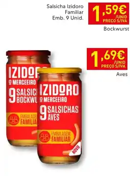 Recheio Salsicha izidoro familiar promoção
