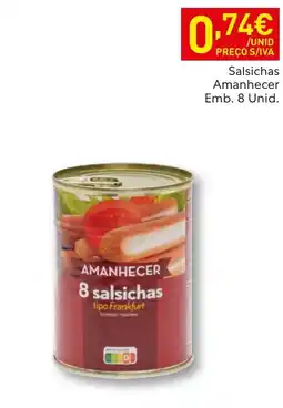 Recheio salsichas amanhecer promoção