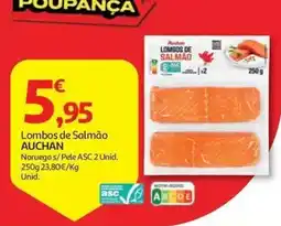 Auchan Lombos de Salmão Auchan promoção
