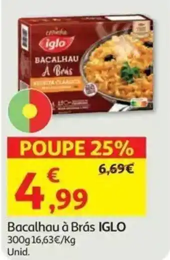 Auchan Bacalhau à Brás IGLO promoção