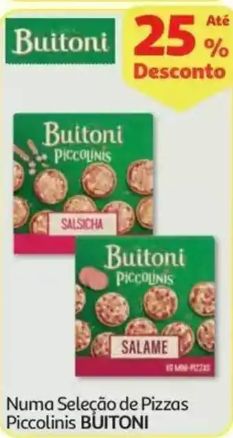 Auchan Numa Seleção de Pizzas Piccolinis BUITONI promoção