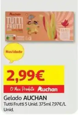 Auchan Gelado AUCHAN Tutti Frutti promoção