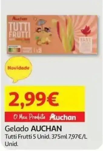 Auchan Gelado AUCHAN Tutti Frutti promoção