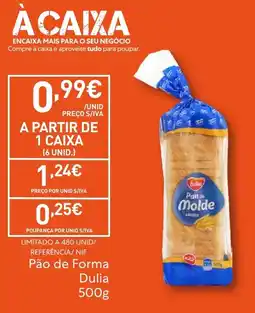 Recheio Pão de Forma Dulia promoção