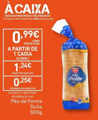 Recheio Pão de Forma Dulia promoção