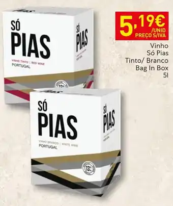 Recheio Vinho Só Pias promoção