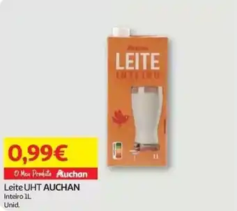 Auchan Leite UHT Auchan promoção