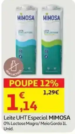 Auchan Leite UHT Especial Mimosa promoção