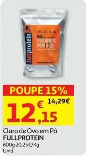 Auchan clara de ovo em pó fullprotein promoção