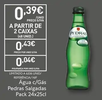 Recheio Água c/Gás Pedras Salgadas promoção