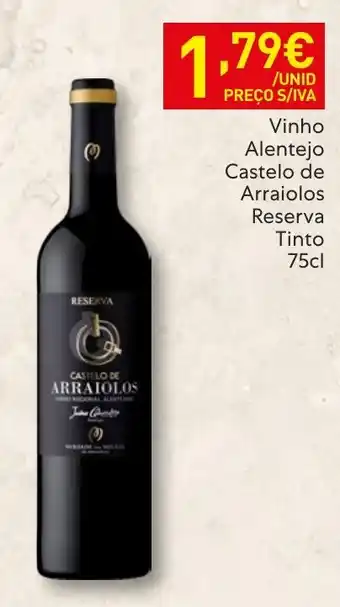 Recheio Vinho Alentejo Castelo de Arraiolos Reserva Tinto promoção