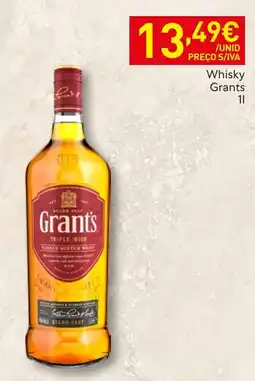 Recheio Whisky Grants promoção