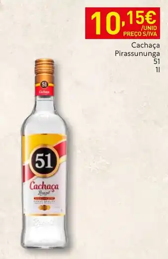 Recheio Cachaça Pirassununga 51 promoção