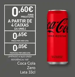 Recheio Coca Cola Zero promoção