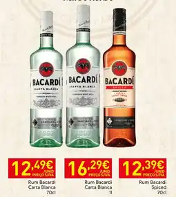 Recheio Rum Bacardi Carta Blanca promoção