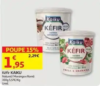 Auchan Kéfir kaiku natural/morango e romã promoção