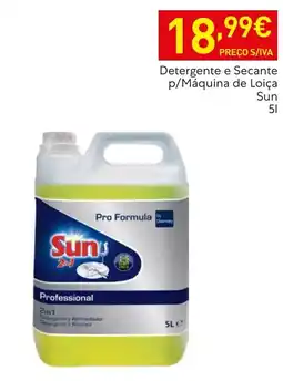 Recheio Detergente e secante p/máquina de loiça sun promoção