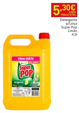 Recheio Detergente p/Loiça Super Pop Limão promoção