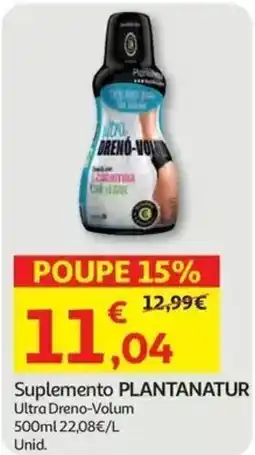 Auchan Suplemento plantanatur ultra dreno-volum promoção