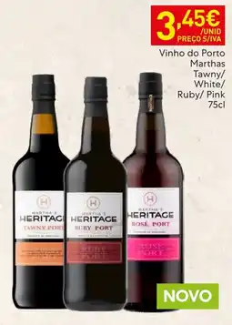 Recheio Martha's Heritage Tawny Port Ruby Port Rosé Port promoção