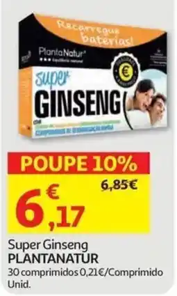 Auchan Super Ginseng Plantanatur promoção