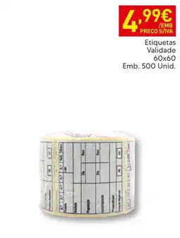 Recheio Etiquetas Validade promoção
