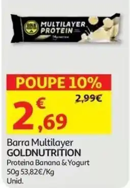 Auchan Barra Multilayer Goldnutrition promoção
