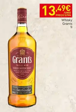 Recheio Whisky Grants promoção