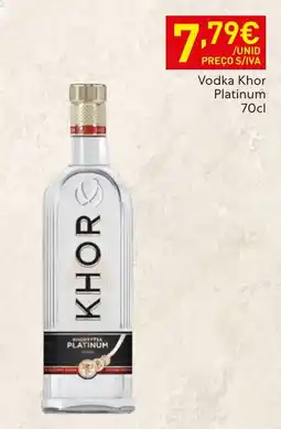 Recheio Vodka Khor Platinum promoção